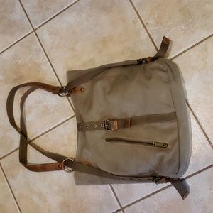 Canvas purse in olive green
